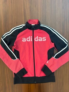 Hot pink Adidas Y2K full zip track jacket